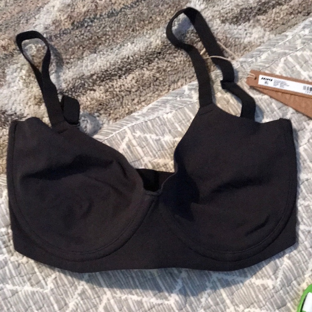 Skims Black Underwire Demi bra